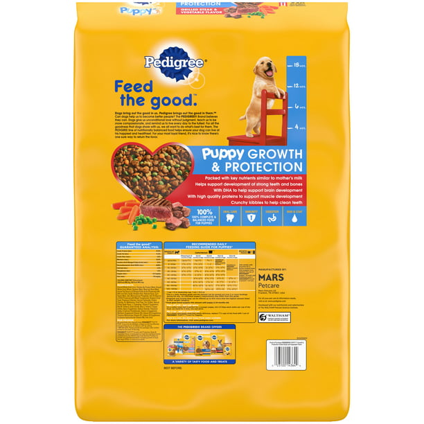 Pedigree Puppy Growth & Protection Grilled Steak & Vegetable